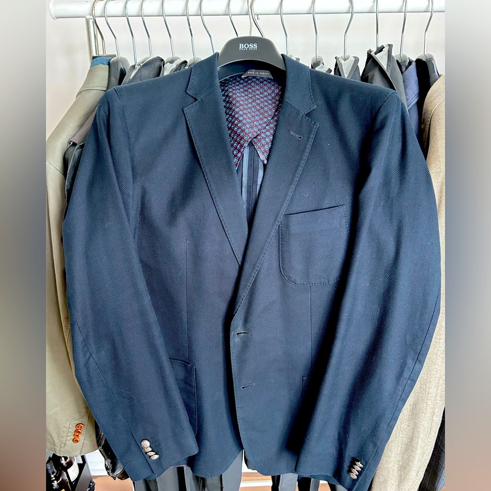Hugo Boss Slim Fit Blazer with silver buttons